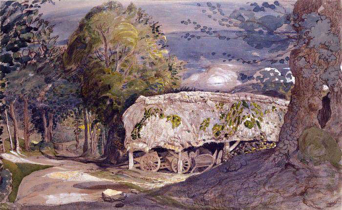 landscape with a barn
